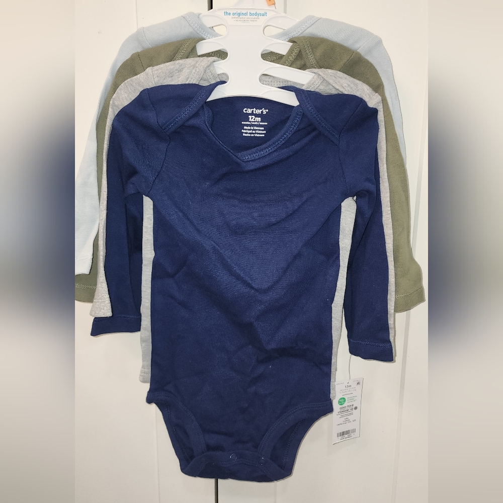 Carter's Classic Blue Long Sleeve Bodysuit